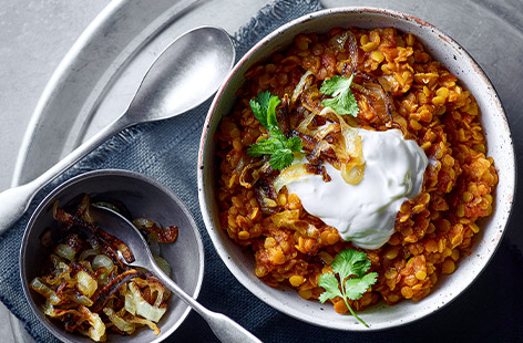 472x310 Microwave red lentil dhal