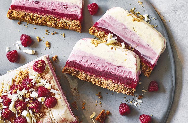 RFO 636x418 Raspberry ice cream cake