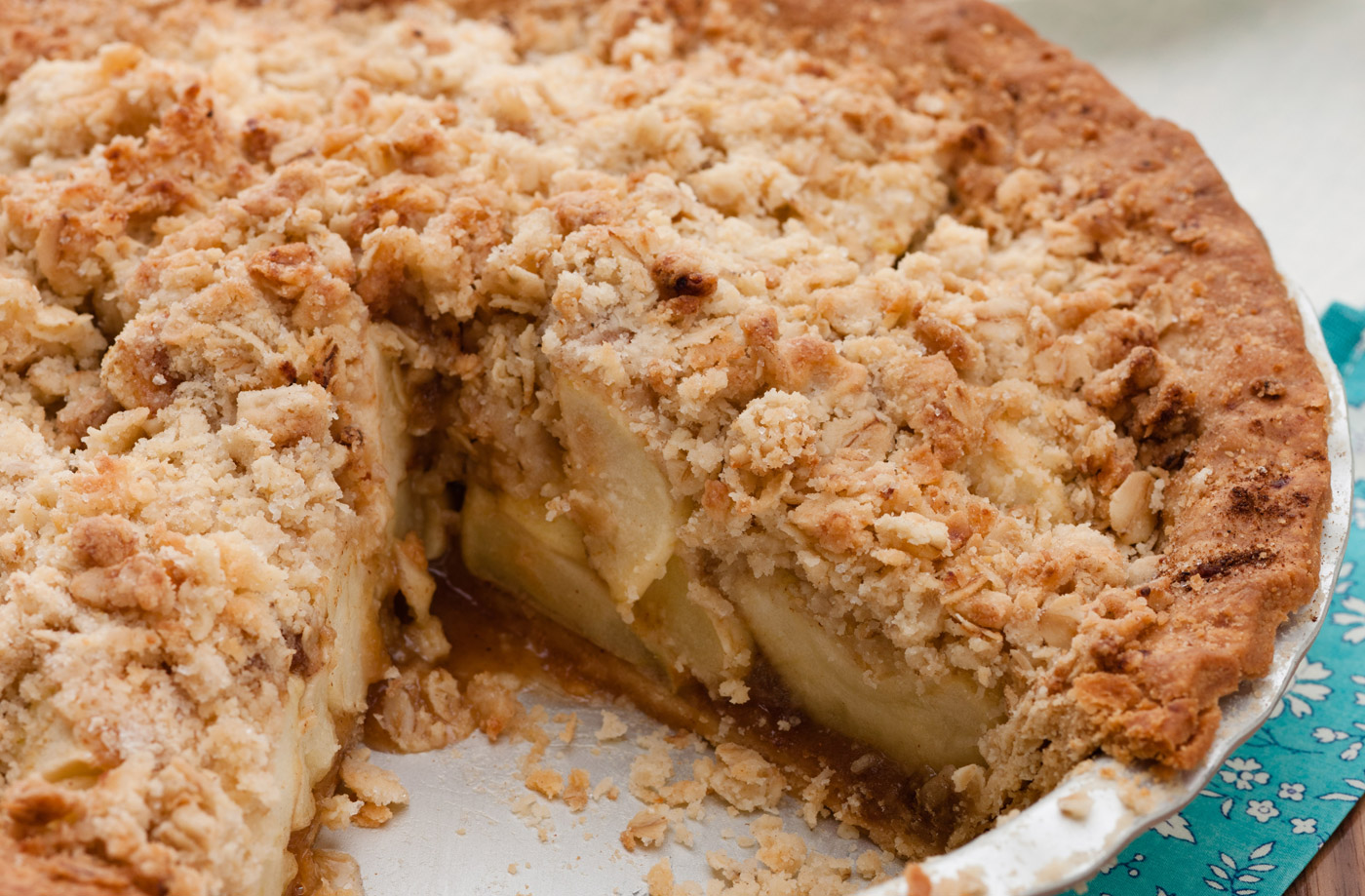 apple crumble pie (l)