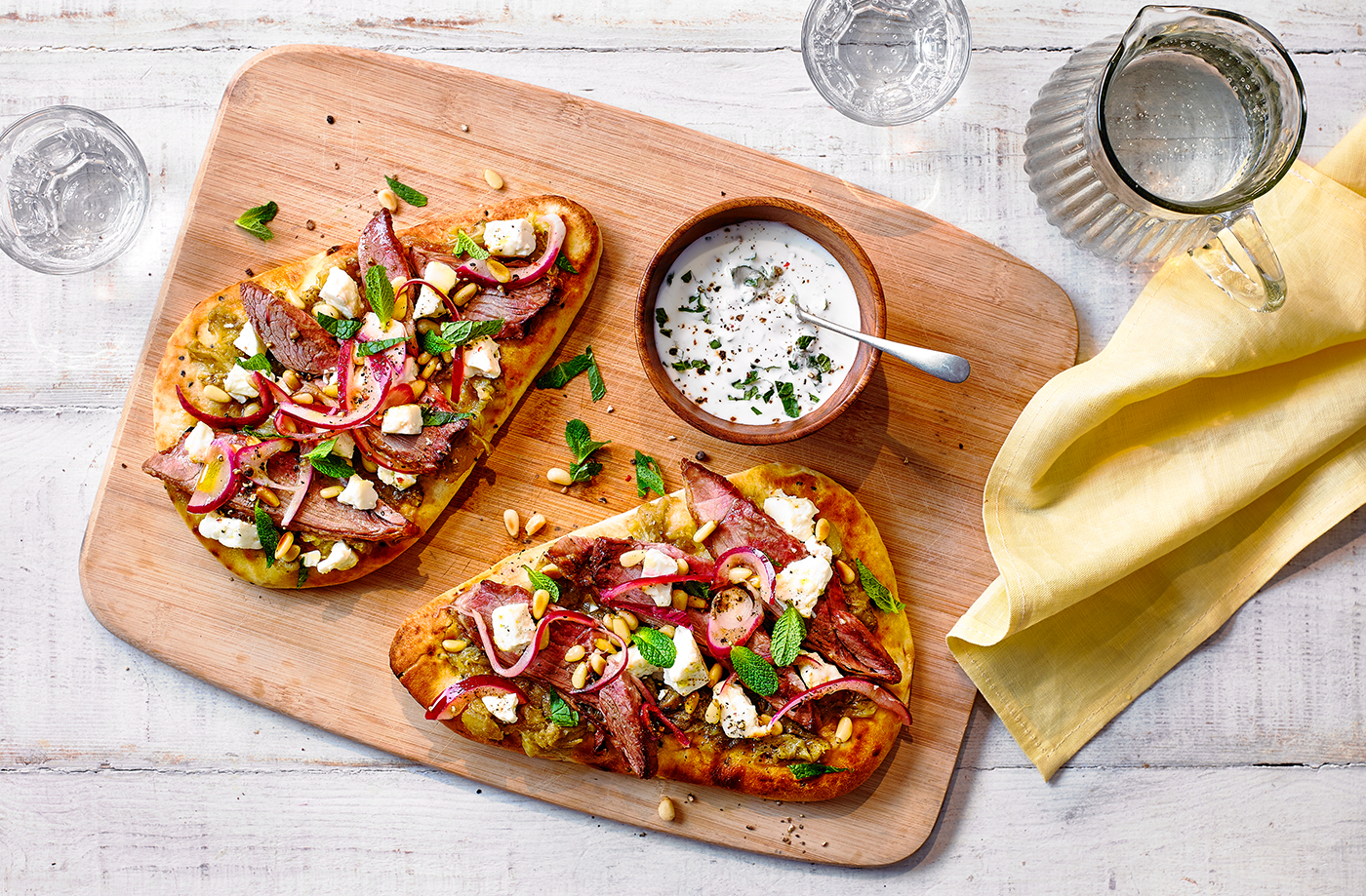 lamb flatbreads