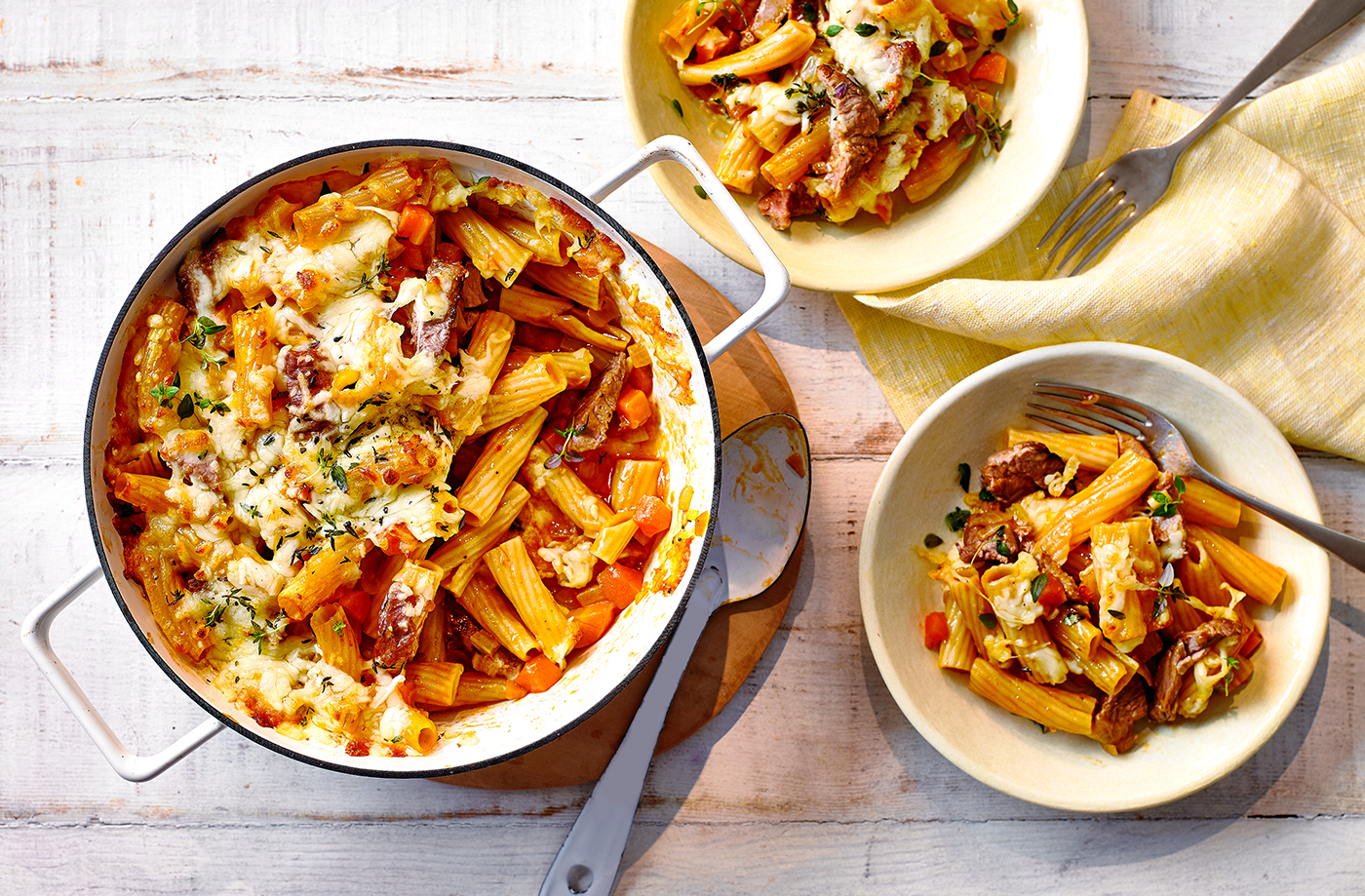 Shepherd's pie pasta bake