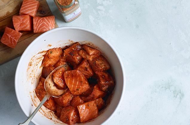 Flavour the salmon