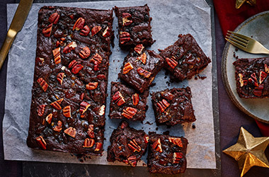 Mince pie brownies