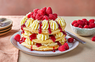 Birthday cake pancakes