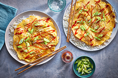 Carrot and egg omelette