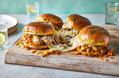 Butter chicken pull-apart sliders