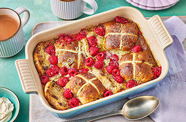 Nina Parker's hot cross bun Italian pudding