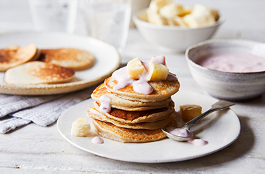 3-ingredient banana pancakes
