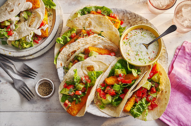 Cheat's Baja fish tacos
