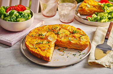 Patatas bravas tortilla