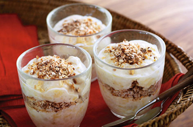 Banana and oat pots