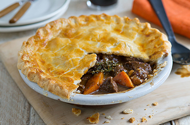 Beef and Guinness pie