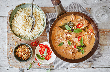 Beef panang curry