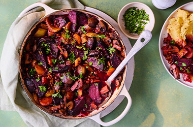 Beetroot bourguignon