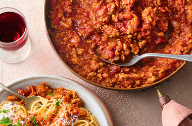 Batch-cook hidden veg Bolognese