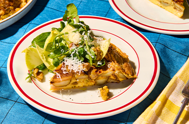 Brown butter Jersey Royal frittata