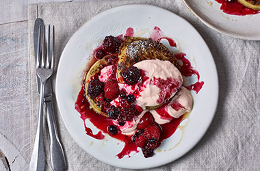 Crumpet French toast
