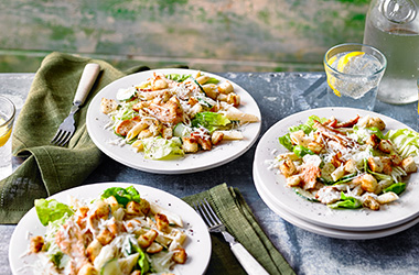 Caesar pasta salad