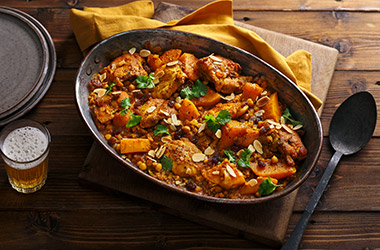 Slow-cooked chicken korma