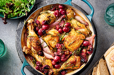 Chicken with grapes and tarragon