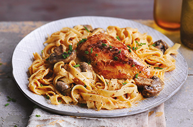 Slow-cooker chicken stroganoff