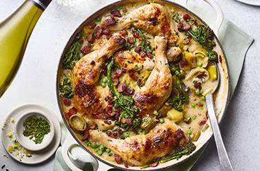 Spring coq au vin