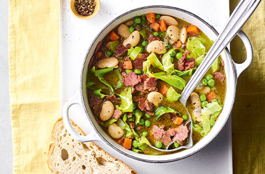 Corned beef and butter bean stew