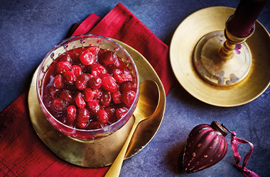 Cranberry, orange and rosemary sauce