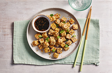 Air-fryer crispy tofu