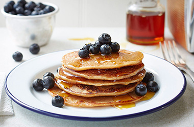 Vegan banana pancakes