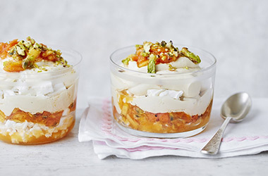 Papaya and passion fruit mess