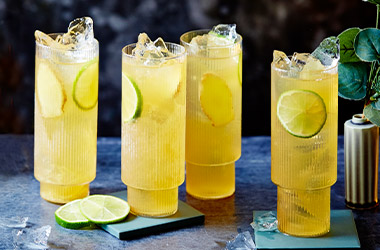 Fiery ginger whisky highball
