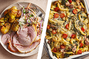 Glazed ham AND pasta bake