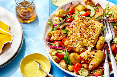 Greek-inspired potato salad