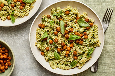 Green goddess silken tofu pasta 