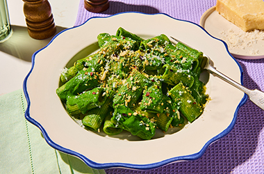 Green veggie pasta