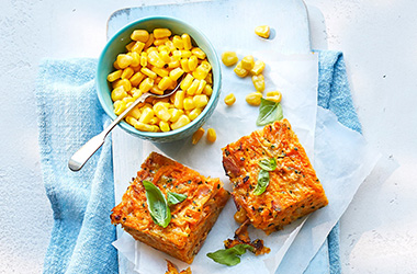 Ham and sweet potato slice 