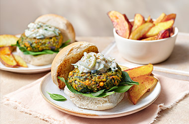 Pakora burgers