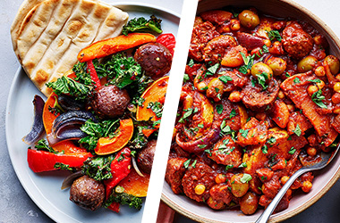 Meatball traybake AND meatball tagine