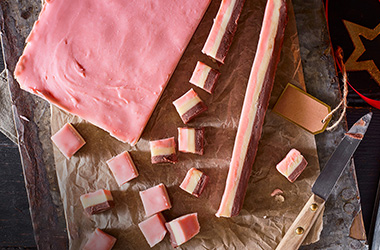Neapolitan fudge