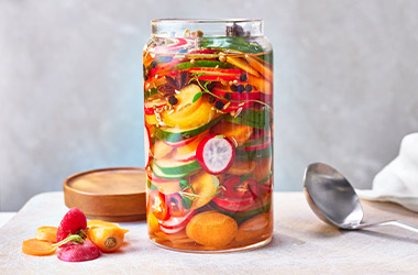 Odds and ends quick pickled veg
