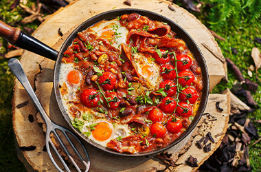 One-pan full English