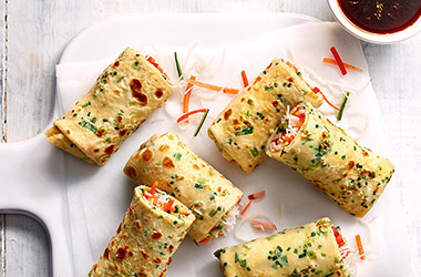 Pancake spring rolls