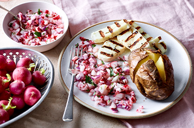 Radish and chilli salsa