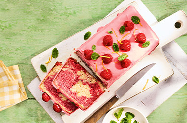 Pink lemonade loaf cake