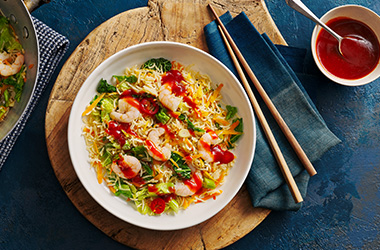 Quick prawn fried rice