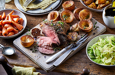 Roast beef with all the trimmings