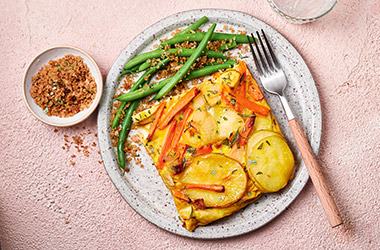Rosemary root veg frittata