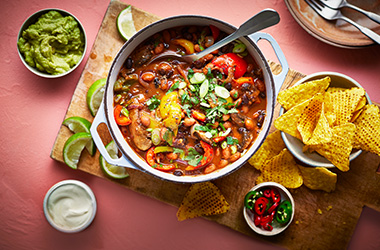 Smoky bean chilli