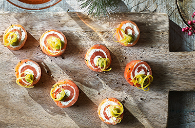 Salmon roll-ups